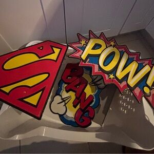 Super hero sign or decor